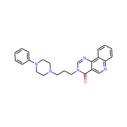 O=c1c2cnc3ccccc3c2ncn1CCCN1CCN(c2ccccc2)CC1 ZINC000072104661