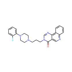 O=c1c2cnc3ccccc3c2ncn1CCCN1CCN(c2ccccc2F)CC1 ZINC000072107311