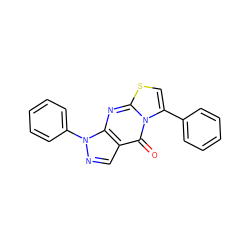 O=c1c2cnn(-c3ccccc3)c2nc2scc(-c3ccccc3)n12 ZINC000001403687