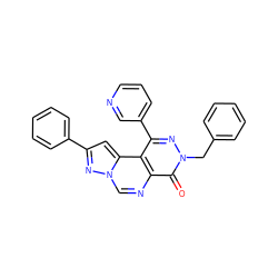 O=c1c2ncn3nc(-c4ccccc4)cc3c2c(-c2cccnc2)nn1Cc1ccccc1 ZINC000064436481