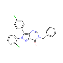 O=c1c2nn(-c3ccccc3Cl)c(-c3ccc(Cl)cc3)c2ncn1Cc1ccccc1 ZINC000028570278