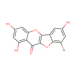 O=c1c2oc3c(Br)cc(O)cc3c2oc2cc(O)cc(O)c12 ZINC000013535733