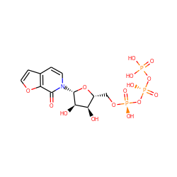 O=c1c2occc2ccn1[C@@H]1O[C@H](CO[P@@](=O)(O)O[P@@](=O)(O)OP(=O)(O)O)[C@@H](O)[C@H]1O ZINC000040602093