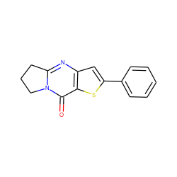 O=c1c2sc(-c3ccccc3)cc2nc2n1CCC2 ZINC000000478576