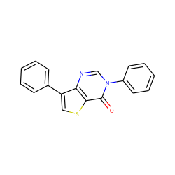 O=c1c2scc(-c3ccccc3)c2ncn1-c1ccccc1 ZINC000221384144