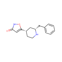 O=c1cc([C@H]2CCN[C@@H](Cc3ccccc3)C2)o[nH]1 ZINC000098209612