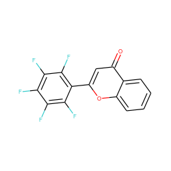 O=c1cc(-c2c(F)c(F)c(F)c(F)c2F)oc2ccccc12 ZINC000002476040