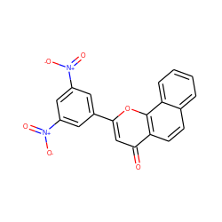 O=c1cc(-c2cc([N+](=O)[O-])cc([N+](=O)[O-])c2)oc2c1ccc1ccccc12 ZINC001772646057