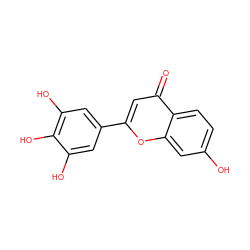 O=c1cc(-c2cc(O)c(O)c(O)c2)oc2cc(O)ccc12 ZINC000017887543