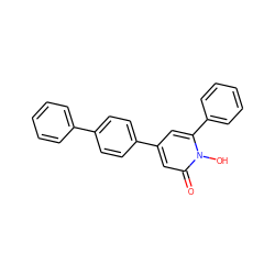 O=c1cc(-c2ccc(-c3ccccc3)cc2)cc(-c2ccccc2)n1O ZINC000095564368