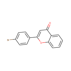 O=c1cc(-c2ccc(Br)cc2)oc2ccccc12 ZINC000000173746