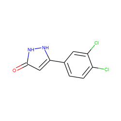 O=c1cc(-c2ccc(Cl)c(Cl)c2)[nH][nH]1 ZINC000005028122