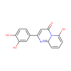 O=c1cc(-c2ccc(O)c(O)c2)nc2cccc(O)n12 ZINC000101106604