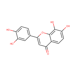 O=c1cc(-c2ccc(O)c(O)c2)oc2c(O)c(O)ccc12 ZINC000000057844