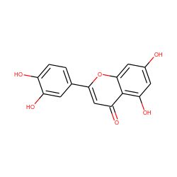 O=c1cc(-c2ccc(O)c(O)c2)oc2cc(O)cc(O)c12 ZINC000018185774