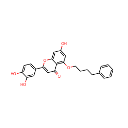 O=c1cc(-c2ccc(O)c(O)c2)oc2cc(O)cc(OCCCCc3ccccc3)c12 ZINC000064454179