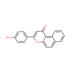 O=c1cc(-c2ccc(O)cc2)oc2ccc3ccccc3c12 ZINC000000039305