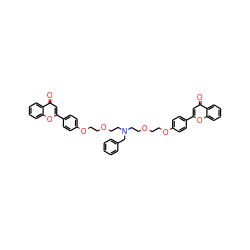 O=c1cc(-c2ccc(OCCOCCN(CCOCCOc3ccc(-c4cc(=O)c5ccccc5o4)cc3)Cc3ccccc3)cc2)oc2ccccc12 ZINC000072317933