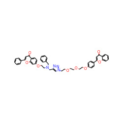 O=c1cc(-c2ccc(OCCOCCOCCn3cc(CN(CCOc4ccc5c(=O)cc(-c6ccccc6)oc5c4)Cc4ccccc4)nn3)cc2)oc2ccccc12 ZINC000222507930