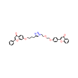 O=c1cc(-c2ccc(OCCOCCn3cc(CCCCOc4ccc5c(=O)cc(-c6ccccc6)oc5c4)nn3)cc2)oc2ccccc12 ZINC000222474008