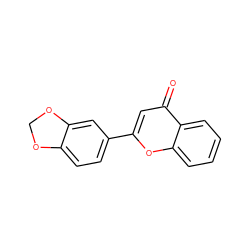 O=c1cc(-c2ccc3c(c2)OCO3)oc2ccccc12 ZINC000000112019