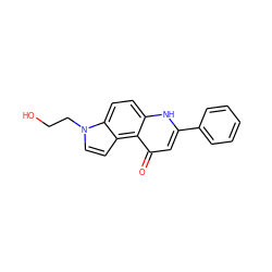 O=c1cc(-c2ccccc2)[nH]c2ccc3c(ccn3CCO)c12 ZINC000473113582