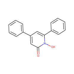 O=c1cc(-c2ccccc2)cc(-c2ccccc2)n1O ZINC000000139512