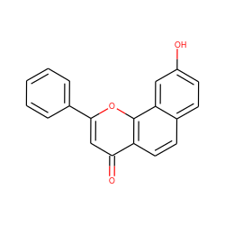 O=c1cc(-c2ccccc2)oc2c1ccc1ccc(O)cc12 ZINC000006116655