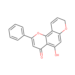 O=c1cc(-c2ccccc2)oc2c3c(cc(O)c12)OCC=C3 ZINC000095601030