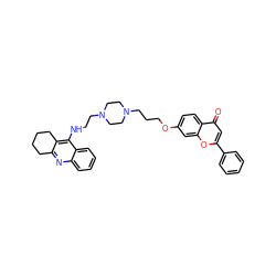 O=c1cc(-c2ccccc2)oc2cc(OCCCN3CCN(CCNc4c5c(nc6ccccc46)CCCC5)CC3)ccc12 ZINC000096285569