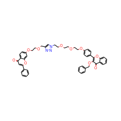 O=c1cc(-c2ccccc2)oc2cc(OCCOCc3cn(CCOCCOCCOc4ccc(-c5oc6ccccc6c(=O)c5OCc5ccccc5)cc4)nn3)ccc12 ZINC000222473945