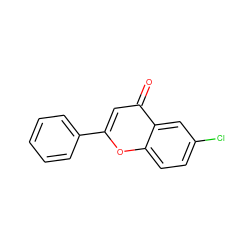 O=c1cc(-c2ccccc2)oc2ccc(Cl)cc12 ZINC000000058093