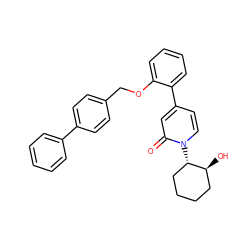 O=c1cc(-c2ccccc2OCc2ccc(-c3ccccc3)cc2)ccn1[C@H]1CCCC[C@@H]1O ZINC000653703196