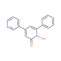 O=c1cc(-c2cccnc2)cc(-c2ccccc2)n1O ZINC000095558535