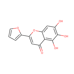 O=c1cc(-c2ccco2)oc2cc(O)c(O)c(O)c12 ZINC000653795327