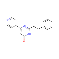 O=c1cc(-c2ccncc2)nc(CCc2ccccc2)[nH]1 ZINC000103245682