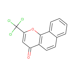 O=c1cc(C(Cl)(Cl)Cl)oc2c1ccc1ccccc12 ZINC000001020542