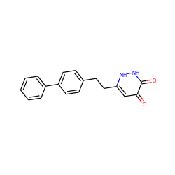 O=c1cc(CCc2ccc(-c3ccccc3)cc2)[nH][nH]c1=O ZINC000205886498