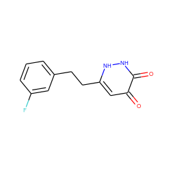 O=c1cc(CCc2cccc(F)c2)[nH][nH]c1=O ZINC000095591656