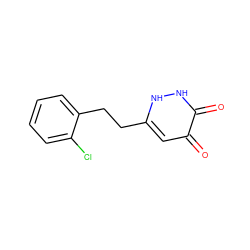 O=c1cc(CCc2ccccc2Cl)[nH][nH]c1=O ZINC000205739259