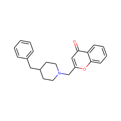 O=c1cc(CN2CCC(Cc3ccccc3)CC2)oc2ccccc12 ZINC000013607217