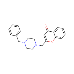 O=c1cc(CN2CCN(Cc3ccccc3)CC2)oc2ccccc12 ZINC000022443317