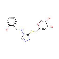 O=c1cc(CSc2nncn2NCc2ccccc2O)occ1O ZINC001772648827