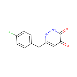 O=c1cc(Cc2ccc(Cl)cc2)[nH][nH]c1=O ZINC000205758989