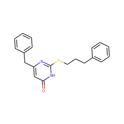 O=c1cc(Cc2ccccc2)nc(SCCCc2ccccc2)[nH]1 ZINC000049050057