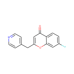 O=c1cc(Cc2ccncc2)oc2cc(F)ccc12 ZINC000653711343