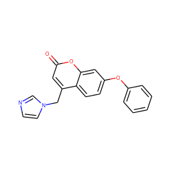 O=c1cc(Cn2ccnc2)c2ccc(Oc3ccccc3)cc2o1 ZINC000013586717