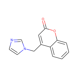 O=c1cc(Cn2ccnc2)c2ccccc2o1 ZINC000013586713