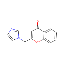 O=c1cc(Cn2ccnc2)oc2ccccc12 ZINC000000017841