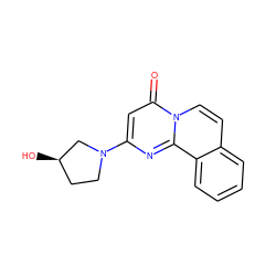 O=c1cc(N2CC[C@@H](O)C2)nc2c3ccccc3ccn12 ZINC000013608163